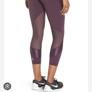 Sweaty Betty Power 7/8 Mesh Purple Legging Small